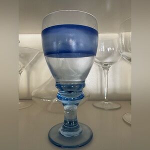 Drinking glasses / blue glass / drinkware / bar ware / dining / kitchen / glass